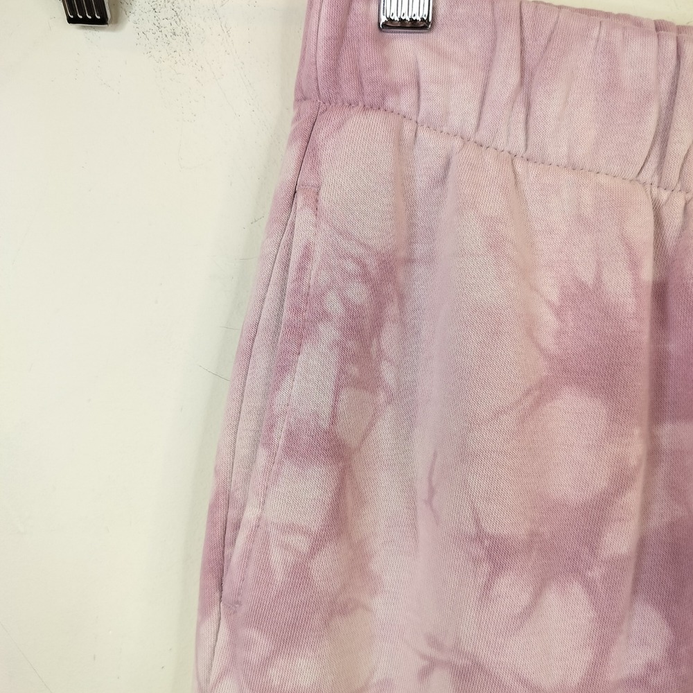Gap Tie Dye Sweatpants Medium Tall Lounge Casual Cozy Pink Fleece Tapered - Picture 5 of 9